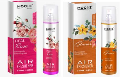 MOCHI REAL ROSE AND WILD GLAMOR, AIR FRESHENER Spray REAL ROSE AND WILD GLAMOR