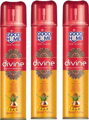 Good Home Divine Long Lasting Room Freshener-Pack Of-3 Spray Divine