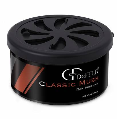 DeFEUR Organic Classic Musk Car Perfume, Non-Liquid Fiber Freshener, Long-Lasting Blocks Fiber Car Perfume