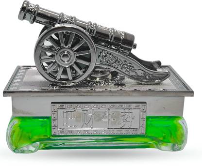 GlowMyst ® Cannon Design Stylish Dashboard Car Perfume Diffuser Cannon Classic Glass Bottom Car Perfume