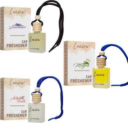 LUXIRE ACTIVE-FRESH,LAVENDER,MOGRA Car Freshener Diffuser ACTIVE-FRRESH & LAVENDER & MOGRA