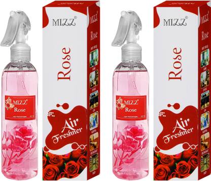 WLEWORLDLOOKENTERPRISES Air Freshener Rose Room 2 Pack 270 ml Spray Air Freshener Mizz Rose Air FreshenerAir Freshener Room Freshener
