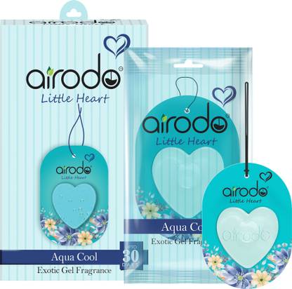 AIRODO Aqua Cool Car Freshener Diffuser Little Heart Aqua Cool Car Hanging Perfume Air Freshener Last 30 days