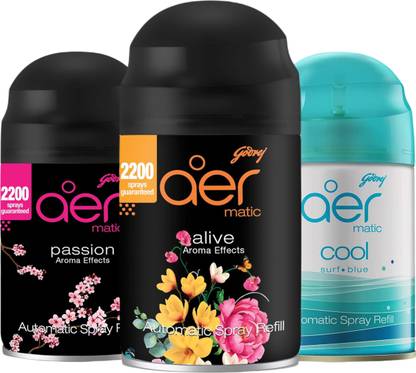 Godrej Aer ALIVE, PASSION, COOL Refill Aer Matic Refill GJ,PSS,ALV,BL