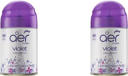 Godrej Violet Car Freshener Refill aer matic, Automatic Air Freshener Refill Pack - Violet Valley Bloom