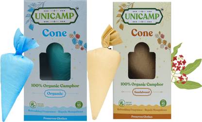 Unicamp Camphore Airfreshner -Organic & Sandal Potpourri Camphore Airfreshner -Organic & Sandal