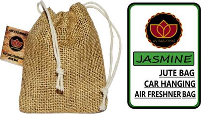 ASHTAAROMAS JASMINE Potpourri CAR AIR FRESHNER JUTE BAG (JASMINE)