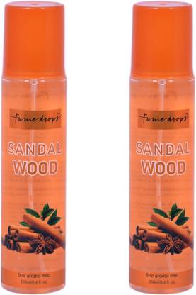 fume drops Sandal Spray Sandal Wood Air Freshner 250+250 ML