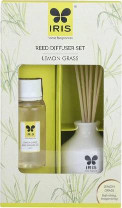 IRIS Lemongrass Reed Diffuser Set Home Fragrances