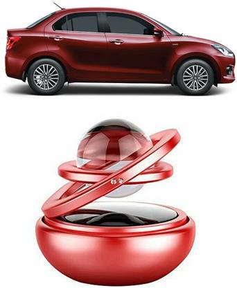 YUNEIK Car Solar Air Freshner Automatic 360° Rotating Diffuser AJA-RED-DIAMOND-318
