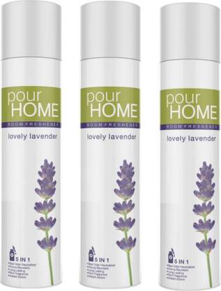 POUR HOME Lavender Spray Lavender Room Freshener 225ML Each (Pack of 3)