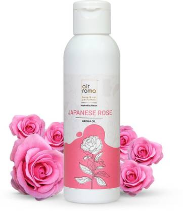 Airroma Japanese Rose Pure, Natural and Undiluted Aroma Diffuser Oil Aroma Oil Home Fragrance, Aromatherapy, Helps in Concentration & Meditation