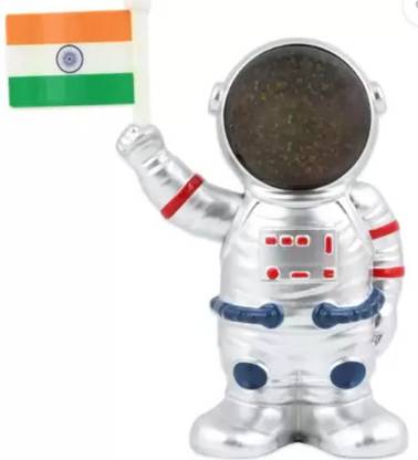 Iris Grape ® Solar Power Astronaut Car Dashboard Moving Hand Flag Little Figure Diffuser Solar Power Astronaut Ornament Moving Hand Flag Little Figure