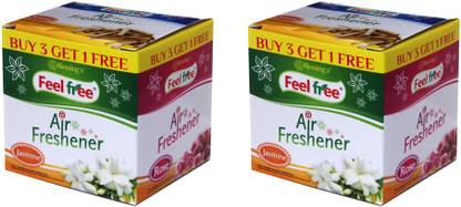 FEEL FREE AIR FRESHENER 3+1 BOX Car Freshener Blocks PREMIUM AIR FRESHENERS PACK OF 2(3+1)