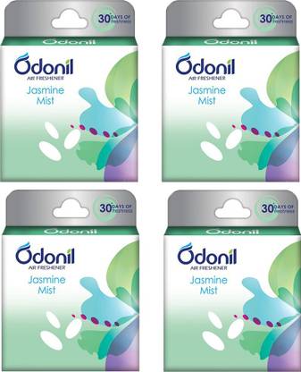 Odonil Jasmine Mist Blocks Air Freshener Jasmine Mist - 50g (pack of 4)