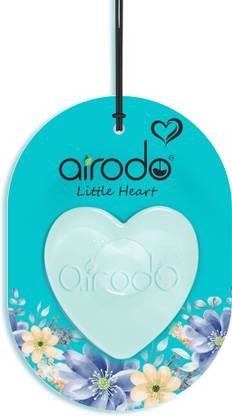 AIRODO Aqua Cool Car Freshener Diffuser Little Heart Car Hanging Air Freshener | Lasts 30 Days | Car Accessories 7.5 ml Each