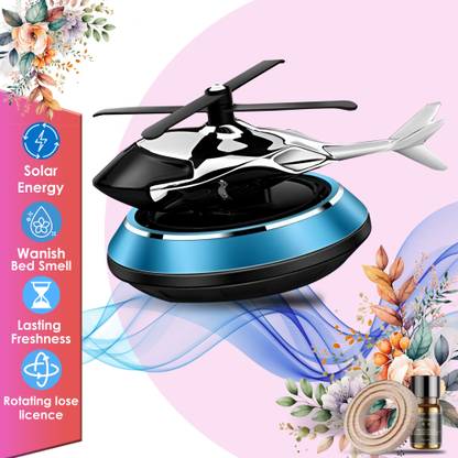 Otoroys Aqua Car Freshener Diffuser Car Air Freshener Perfume Solar Power Car Dashboard Helicopter With Perfume Car Freshener (50 ml)