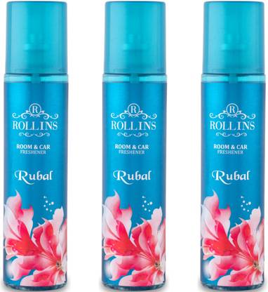 ROLLINS RUBAL Spray RUBAL ROOM & CAR FRESHNER LONG LASTING FRAGRANCE PACK OF 3(250 ML EACH)