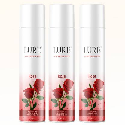 lure Luxury Rose Room Air Freshner Perfect For Home & Office Use 220 Ml Each Spray Luxury Rose Room Air Freshner Perfect For Home & Office Use 220 Ml Each