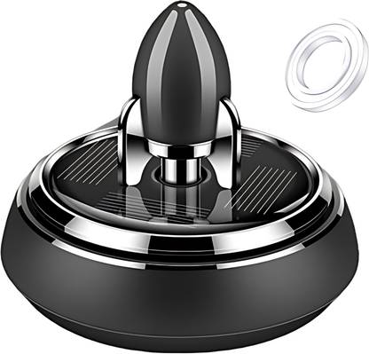 GlowMyst ® Solar Rocket Car Rotating Dashboard Stylish DashBoard Air Diffuser Solar UFO Rocket
