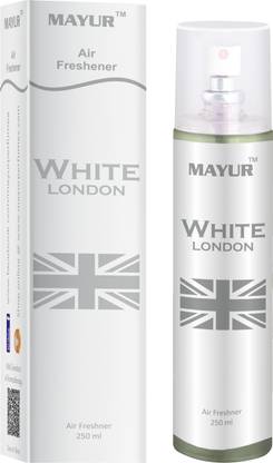 MAYUR White London Without Gas Air Freshener 250 ml Car Freshener Spray White London