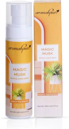 Aromahpure Linen Spray |Magic Musk Bergamot, Ylang Ylang, Basil 800 + Room Freshener Potpourri Linen Magic musk room freshner Spray