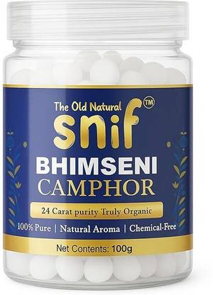 The Old Natural Bhimseni Camphor Tablets Diffuser Set 24 Carat Purity Truly Organic | 100% organic | Natural Aroma | Chemical Free