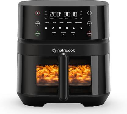 Nutricook NC-AF357VIN Air Fryer 3 VISION Digital Control Panel Display, 10 Preset Programs Air Fryer