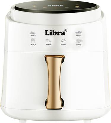 LIBRA 6 Liter Air Fryer For Home uses 99% Less Fat with Preset Controls Air Fryer
