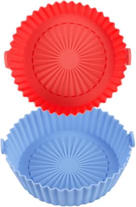 Nyamah sales Silicone Air Fryer Basket Liners Round Reusable, Food Safe Air fryer Bowl Air Fryer