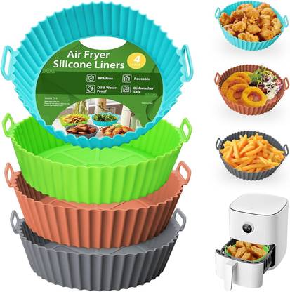 ABlue Clipper Silicone Air Fryer Liner, Nonstick,Heat Resistant for Air Fryer, Oven, Microwave Air Fryer