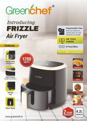 Greenchef Frizzle one touch cooking 8 in 1 multi functions Air Fryer