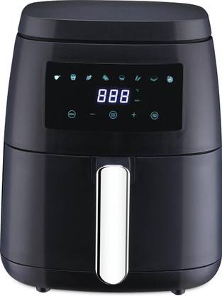 Morphy Richards Digital 1500W with 65% Less Fat, 8 Pre-Set Menu, Dual Fan Technology, Black Air Fryer