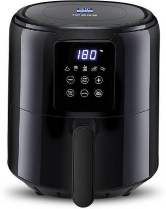 KENT 116135 Star Fry, Grill, Roast, Bake, 80% less oil, 80˚C to 200˚C, Auto shut off, Black, Air Fryer