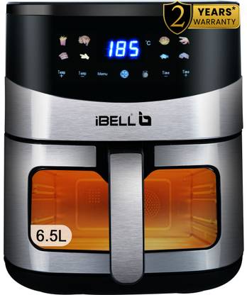 iBELL AF650M Smart Rapid 1600 W Frying Machine, 8 Presets, Detachable Basket, Auto-off Air Fryer