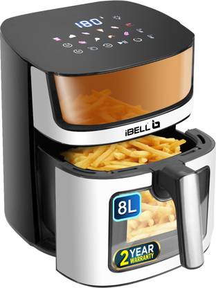 iBELL AF800M Frying Machine,1800W, Smart Rapid Air Technology,10 Preset, Feather Touch Air Fryer