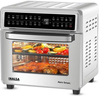 Inalsa Aero Smart Oven 1700W |16 Preset Programs | Rotisserie & Convection Function Air Fryer