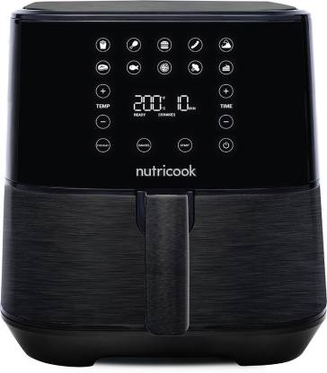 Nutricook AF205K Digital Control Panel Display, 10 Preset Programs with built-in Preheat function Air Fryer