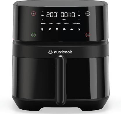 Nutricook Nutri cook 1700W, Touch Control Panel with 10 Preset Functions, Black, Air Fryer