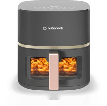 Nutricook Nutri cook 1500 Watts, Clear Window, Internal Light, Touch Control Panel, Black, Air Fryer