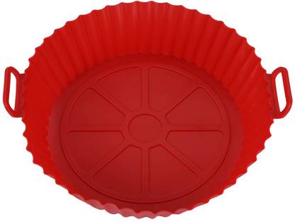 COSKIRA Fryer Silicone Liner with Handles, Air Fryer Silicone Mat, High Temperature Air Fryer