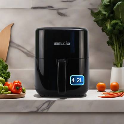iBELL AF420M Full Touch Fryer 1500W, Timer, Auto Off, with Detachable Basket Air Fryer Air Fryer