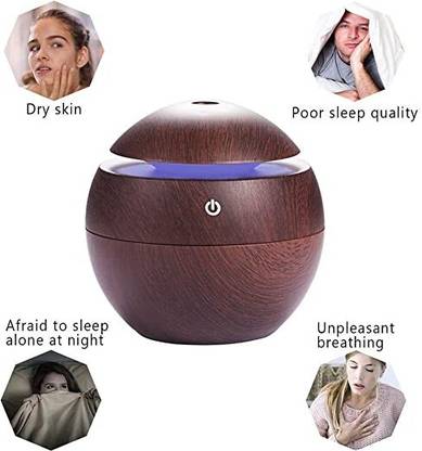 GVJ TRADERS wooden Cool Mist Humidifiers Essential Oil Diffuser Aroma Air Humidifier Portable Room Air Purifier