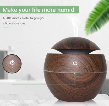 SHIVTRADRE Wooden Cool Mist Humidifier & Essential Oil Diffuser AIRPFR2003 Room Air Purifier