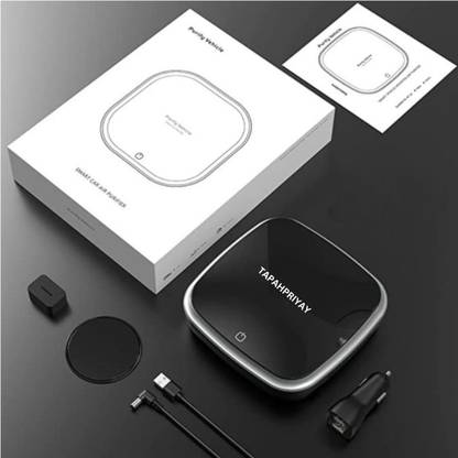 TAPAHPRIYAY Car Air Purifier, Hepa filter removes 99.9%pollutants,allergies,dust & smoke Portable Car Air Purifier