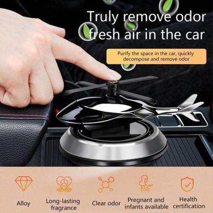 SN FEDERATION Helicopter diamond with Solar Car Air Freshener Car Air Purifier