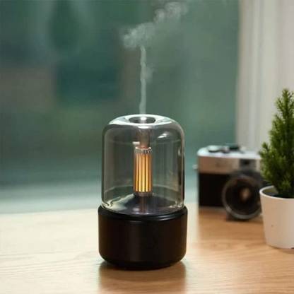 rich mart 2 in 1 Table Lamp and Air Humidifier -Candlelight Portable Room Air Purifier Portable Room Air Purifier