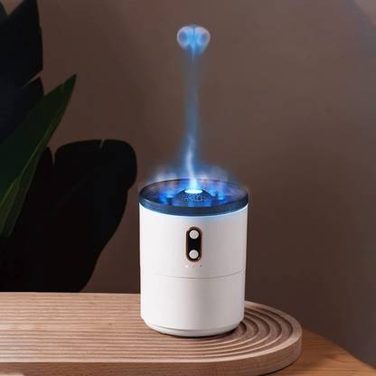 Auslese Room Cute Volcano Humidifier Water Flame Diffuser 2 Mist Modes Timer Capacity 450ML Humidifier