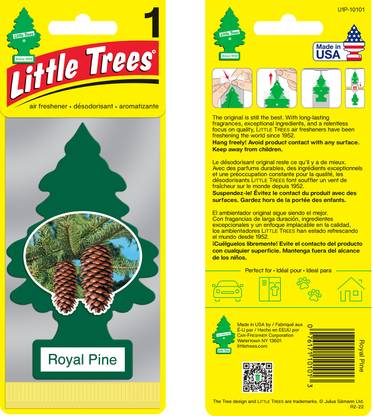 Little Trees Royal Pine|Hang Air |(10.43 g) Car Freshener Aroma Oil Royal Pine (Pack of 1)