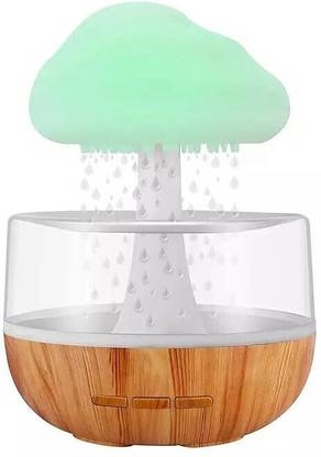 sanbhav Rain Cloud Humidifier with Night Light | Aromatherapy Diffuser Cute Cloud Design Portable Room Air Purifier